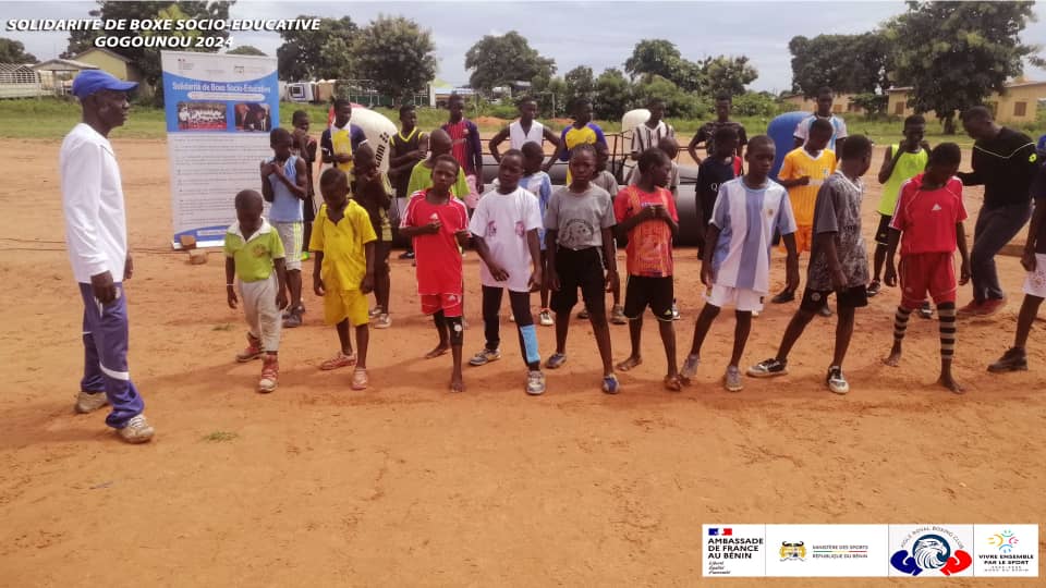 Activités interactives menées sur l'esplanade du marché à bétail de Gogounou